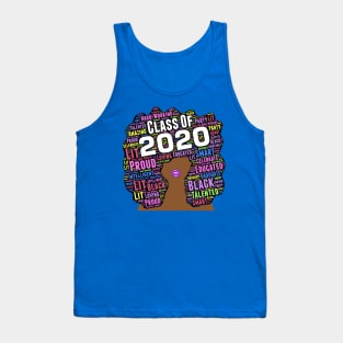 Class of 2020 Words in Afro Art Tank Top